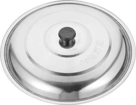Yardwe Slow Cooker Deckel Ersatz Edelstahl Topfdeckel 35 cm Ersatz Pfannen Töpfe Deckel Abdeckung Bratpfanne Wokdeckel Kochtopf Deckel Bratpfanne Abdeckung Kochgeschirr Deckel Silber Edelstahl