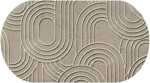 wash+dry Fußmatte, Sand Twist 50x90cm, innen und außen, waschbar