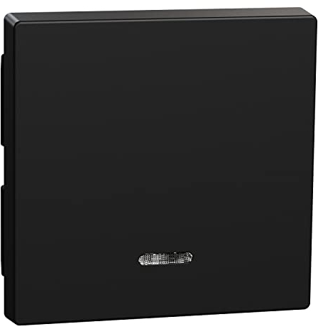 Schneider Electric MEG3320-0403 Pure Decor, M-Smart, M-Plan, M-Elegance, Schwarz Matt, Wippe mit Kontrollfenster