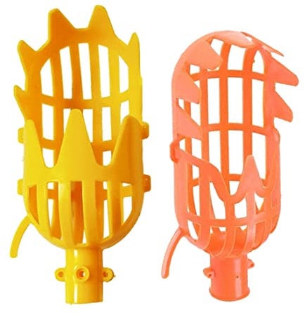 2 pcs outil de cueilleurs de fruits cueillent facilement l'outil de receveur de fruits pour cueillir rapidement le ramasseur de fruits pratiques pour cueillette de fruits en orange,
