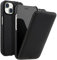 STILGUT UltraSlim kompatibel mit iPhone 15 Plus Hülle - Case kompatibel mit MagSafe aus Leder, Klapphülle, Handyhülle, Lederhülle - Schwarz