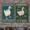 Duck Goose Decor Funny Signs Cute Animal Poster, 2Pcs Retro Tin Sign - Mess with The Honk You Get The Bonk & Anatomy of A Goose - 30 x 20 cm Goose Decor Untitled Goose Game Merch