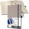 SIGEL C2553 Wochenplaner Wochenkalender 2025, Lederoptik, ca. A5, beige, Hardcover, 192 Seiten, Gummiband, Stiftschlaufe, Archivtasche, aus nachhaltigem Papier, Conceptum