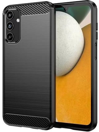 betterfon Carbon Handyhülle kompatibel mit Samsung Galaxy A15 | Smartphone Handy Hülle Case TPU Silikon | Schwarz