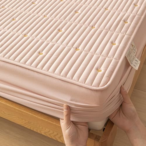 JIANINGHOME Bettlaken mit 90x200,Weiches Spannbetttuch, Extra Tief, FüR Einzel, Doppel, Kingsize Und Super-Kingsize-Betten, Waschbarer Matratzenschutz