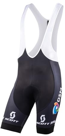 NALINI 03311102023E100.10 DSM CB Uomo Salopette Corte da Ciclismo Bianco St. M