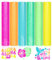 VINYL FROG Glitter Heat Transfer Vinyl 6 Pack12''x10'' Sparkle Iron on Vinyl Rainbow HTV Sheets for DIY T-Shirt
