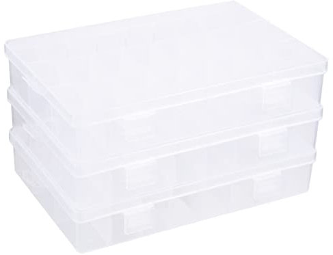 KONTONTY Aufbewahrungsbox Multifunktionale mit 24 Fächern aus Kunststoff