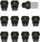 Lot de 10 chaussettes en silicone pour Bambu Lab A1, bloc chauffant Hotend, couvercle en silicone, buse, tête d'impression d'imprimante 3D, boîtier haute température, accessoires noirs, pièces