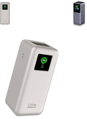Hülle für UGREEN Nexode Power Bank 20000mAh 130W, yystao Schutzhülle kompatibel mit UGREEN 20000mAh 130WAh Power Bank - mehrfach waschbar, Kratzfest, tropffest, Grau