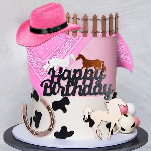 LaVenty Cowboy Cowgirl Cake Topper Cowboy Western Cake Decorations