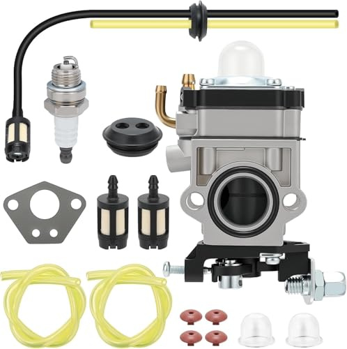 CYWVYNYT Freischneider-Vergaser, Vergaser-Set, 15-teiliges Vergaser-Zubehör-Set, inklusive Vergaser, Zündkerze, Ölrohr, Kraftstofffilter und mehr, Rasenmäher-Vergaser-Set (15-teiliges Set)