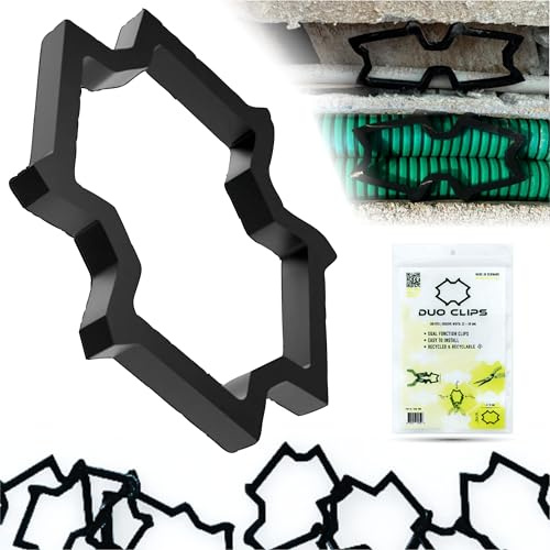 DUO CLIPS 50 Pezzi Tassello per Cavi 22-50 mm Supporto Universale | Muro Clip, Gancio per cavi, Clip per cavi, Supporto per Cavi e Tubi (50)