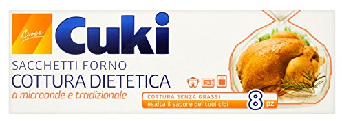 cukibolsas Four, cuisson sans Grass, esalta le Sapore dei Tuoi Nourriture 25 x 38 cm8piezas – [Pack de 4]