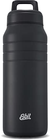 Esbit Thermobecher mit Isolierverschluss Majoris - Isolierbecher 1000 ml in Schwarz - aus hochwertigem Edelstahl