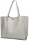 Dreubea Damen Schultertasche aus weichem Kunstleder, große Kapazität, Quasten-Handtasche, silber, Einheitsgröße