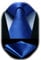 HISDERN Cravate Homme Bleu Royal Cravate et Mouchoir de poche Set - Travail Fête Mariage Cravates Soie avec Boîte Couleur Unie Cadeau pour hommes,Bleu royal
