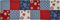 Sander Weihnachten Gobelins Anchorage Tischläufer 32x96cm Farbe 04 rot/blau