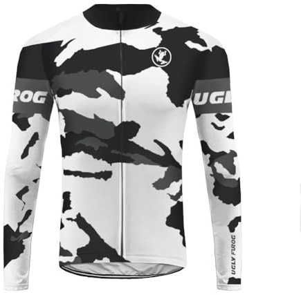 UGLY FROG Herren Jacke/Trikots Winddichte wasserdichte Lauf- Fahrradjacke MTB Mountainbike Jacket Visible Reflektierend, Fleece Warm Jacket für Winter Voller Reißverschluss