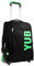 Yub TROLLEY URBAN FLUO, Rucksack mit Trolleyfunktion, Schulranzen mit Rollen, 3 in 1, ab 1. Klasse, für Schule, Gymnasium, Reisen&Freizeit, Mädchen&Jungen, schwarz