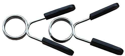 Lisaro Federverschlüsse für 50mm Hantelstangen/Federclip/Spring Collar/Hantelschnellverschluss/Hantelverschlüsse | Lieferung pro Paar