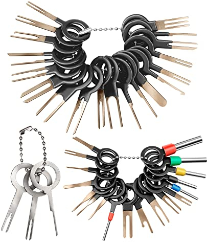 Entriegelungswerkzeug Terminal Removal Tool Kit for Car, 41 Pieces Wire Connector Pin Release Key Extractor Tools Set for Most Connector Terminal