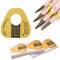 KINGMAS 100 Pcs Nail Forms Self Adhesive Nail Extension Stickers for Gel Builder, Nail Art Acrylic, UV & Poly Gel with Tip Sculpting Guide (Horseshoe-shaped)