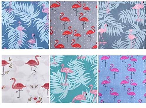 EXCEART Patchwork-stoffbündel 6 Stück Baumwollstoff Zum Basteln Quilten Heimdekoration