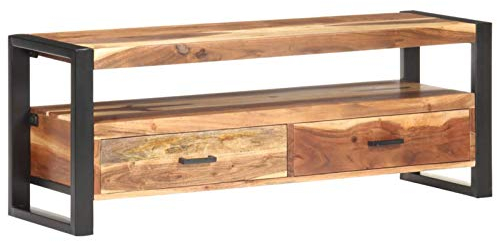 Festnight TV-Schrank TV-Möbel HiFi-Schrank TV-Lowboard Seitenschrank Fernsehschrank 120x35x45 cm Massivholz mit Palisander-Finish