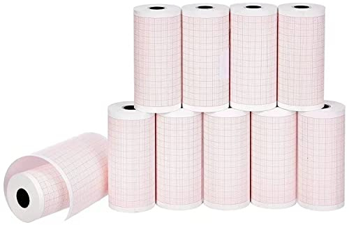 ECG Paper EKG Paper Lot de 10 rouleaux de papier thermique 80 mm x 20 m