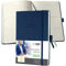 SIGEL C2362 Terminplaner Wochenkalender 2023 - ca. A5 - dunkelblau - Hardcover - 192 Seiten - Gummiband, Stiftschlaufe, Archivtasche - PEFC-zertifiziert - Conceptum