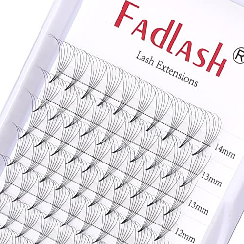 FADLASH Premade Fans Eyelash 6D 0.05mm D Curl 8-14mm Volume Russian Lash