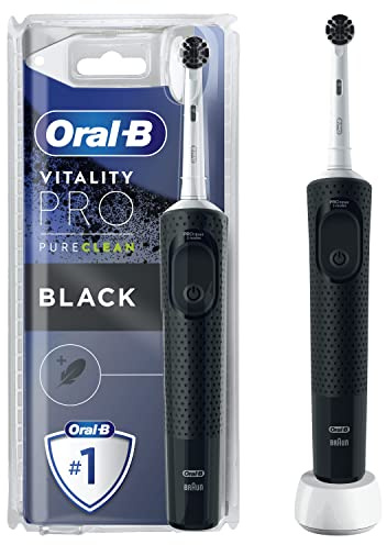 Oral-B Vitality Pro Elektrische Zahnbürste, Pureclean Schwarz, 1 Stück (1er Pack)