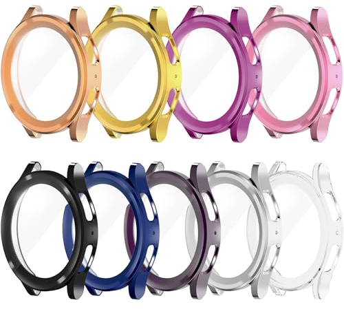 Hülle Kompatibel mit Samsung Galaxy Watch 5 Pro 45mm Schutzhülle aus weichem TPU, Kratzfest, vollflächige stoßfest Schutzhülle für Galaxy Watch 5 Pro 45mm (9Pack)