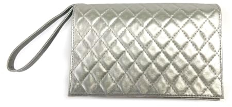 Binocktails Clutch-Geldbörse mit versteckter Flasche (Silber), fasst 750 ml (800 ml), Partyflasche, Handtaschenflasche, Weinbeutelflasche, Flasche für Frauen, Weinbörse