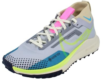 Nike Damen React Pegasus Trail 4 Gore-tex Sneaker, Wolfgrau Volt Stadium Grün Baltblau, 39 EU