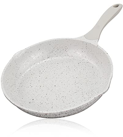 ROSSETTO Poêle à Frire Induction Fonte d'Aluminium avec deux bec verseur Antiadhésif sans PFOA Tous Feux dont Induction (Sandstone, 28cm)