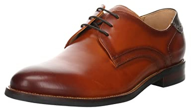 DIGEL Scout Herren Business Schuhe | Hochwertige Glattleder Derby Schnürschuhe für die Büroarbeit, den Alltag und Festliche Anlässe | Größe 41 EU