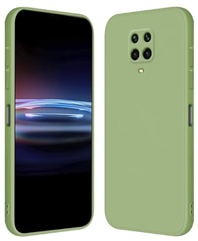 RankOne Funda para Redmi Note 9S / Note 9 Pro (6.67 Inches) Carcasa de Silicona de TPU Suave - Verde Matcha