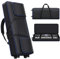 61 Keys Keyboard Cover with Wheels Portable Padded Bag Soft Rolling Piano Bag with Handles and Adjustable Shoulder Straps Padded Electric Keyboard Cover, Black, Travel