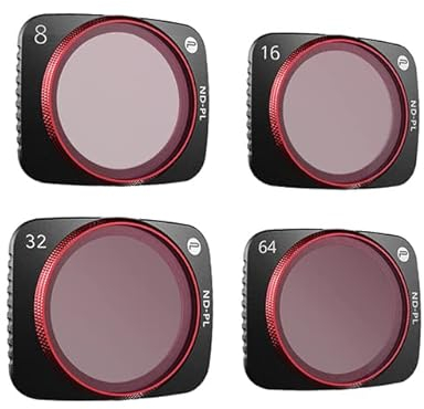 YANHAO for DJI Mavic Air 2S CPL/UV/ ND8 16 32 64PL/VND Linsenfilter-Set Professionelles Filter-Kit Air 2S Drohnenzubehör [Drohnenteile] (Color : NDPL 8 16 32 64)