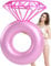 Aufblasbarer Diamond Ring Pool Float – Verlobungsring Bachelorette Party Float Stagette Dekorationen Swimming Tube Floaty Outdoor Water Lounge for Erwachsene und Kinder (Color : Pink)