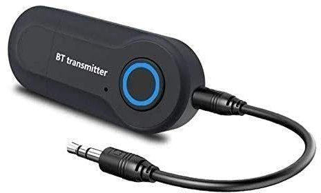 BBASILIYSD Transmisor de audio Bluetooth alimentado por USB estéreo Bluetooth 3.5mm Transmisor de audio con adaptador de TV de 3.5 mm Jack Mm