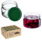 KADAX 100st Einmachgläser 250 ml, Marmeladengläser mit Twist-Off Deckel fi82, Dessertgläser, Luftdicht & Spülmaschinenfest, Dickwandiges Glas, Auswahl an Schraubverschlüssen (Grün)