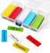 100 Étiquettes Magnétiques Inscriptibles et Effaçables Colorées - 75 x 25 mm - Cartes à Bandes Magnetiques Beschreibbar pour Tableaux Blancs, Réfrigérateurs, Cuisine et Bureau