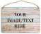 Cartelli vintage in legno personalizzati per esterni Aggiungi la tua immagine/testo Regalo da appendere Decorazioni per la casa Cartello personalizzato Man Cave Cartelli per garage Cartello di benve