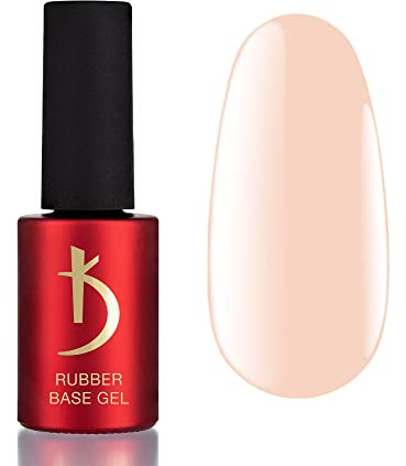 K Professional Rubber Base Gel - Base Coat Pastel Powder Pink -7lm- UV Nagellack - Unterlack - Gel Nägel - Rosa Nagellack - UV LED