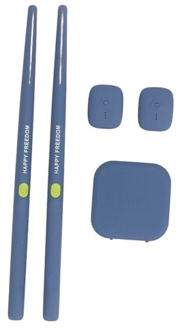 Kit de Batterie à Air Virtuel, Batterie électronique Portable de réalité Virtuelle avec Pédales de Baguettes pour Adultes et Enfants (BLUE)