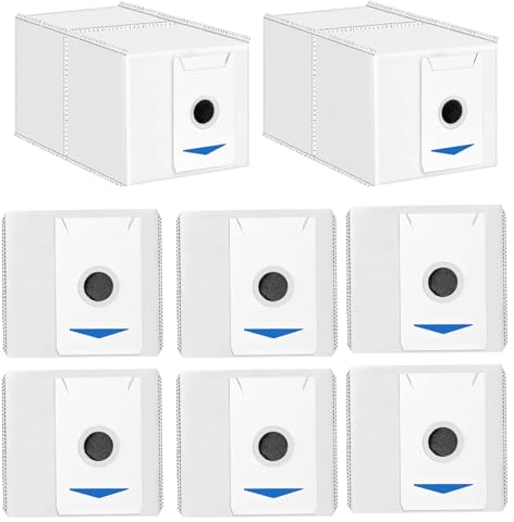 KiimSin 8 Stück Staubbeutel Ersatzteile für Ecovacs Deebot T30 Pro Omni, T30 Omni Staubsauger zubehör, große Kapazität Clean Station Staubbeutel