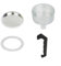 HEBEOT Ensemble d'accessoires de rechange de qualité supérieure pour cafetière à moka, joint, entonnoir, filtre pour casseroles à expresso (12 tasses)
